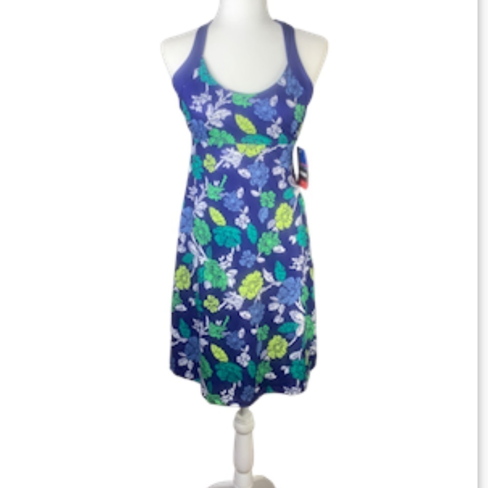 Patagonia Activewear Floral Dress XS NEW Hiking Gym Tennis Golf Casual - Picture 2 of 14